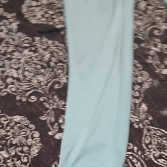 Women's Light Blue Straight Leg Pants - Picture 3 of 5